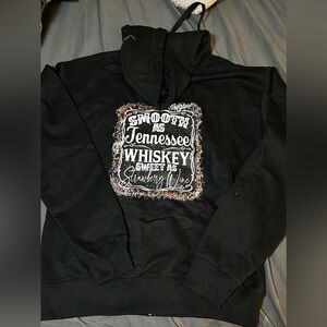 Smooth As TN Whiskey Zip Up Hoodie Size SM Fits Like MD